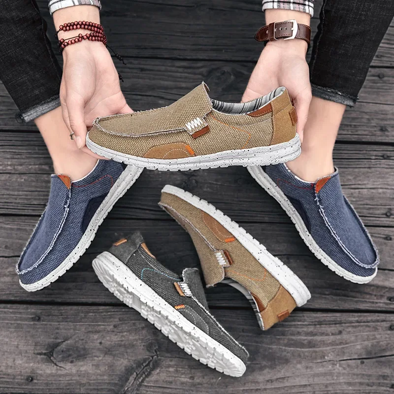 Fashion Trend Men Canvas Shoes Luxury Brand Light-weight Mens Loafers Breathable Men Casual Shoes Driving Shoes Plus Size 39-46
Fashion Trend Men Canvas Shoes Luxury Brand Light-weight Mens Loafers Breathable Men Casual Shoes Driving Shoes Plus Size 39-46