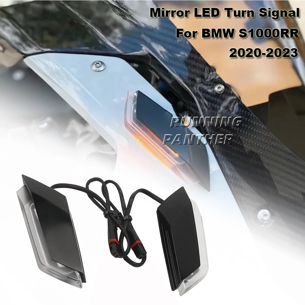 

For BMW S1000RR S 1000 RR S1000 RR 2020 2021 2022 2023 A pair LED Front Turn Signal Mirrors Indicator Kit Motorcycle