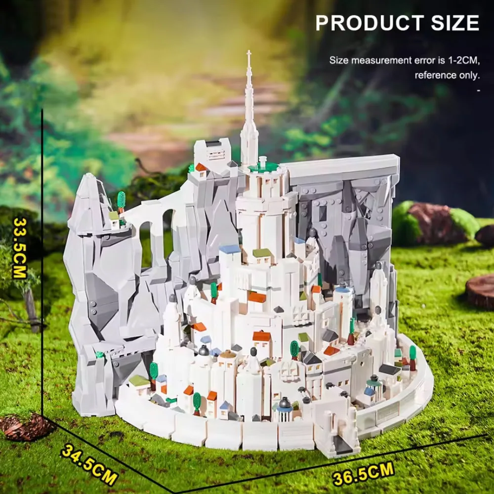 IN STOCK R-ing MOC Idea Minas Tirith Construction Building Blocks Bricks Model Assembling DIY Toys for Boys Christmas Gift Set IN STOCK R-ing MOC Idea Minas Tirith Construction Building Blocks Bricks Model Assembling DIY Toys for Boys Christmas Gift Set