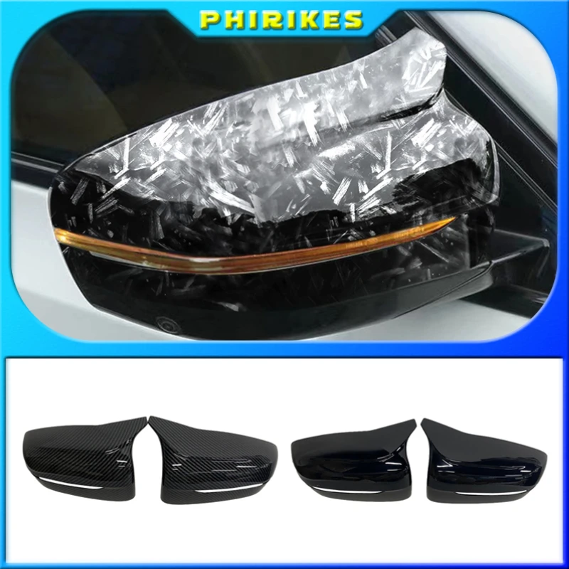 

Side Rearview Wing Mirror Cover Caps For BMW 4 5 7 8 Series G11 G12 G14 G15 G16 G22 G23 G24 G30 G31 G38 ABS Gloss Black