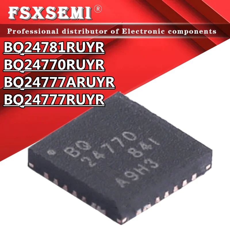5pcs BQ24781RUYR BQ24770RUYR BQ24777ARUYR BQ24777RUYR BQ24781 BQ24770 BQ24777A BQ24777 QFN Chips
5pcs BQ24781RUYR BQ24770RUYR BQ24777ARUYR BQ24777RUYR BQ24781 BQ24770 BQ24777A BQ24777 QFN Chips