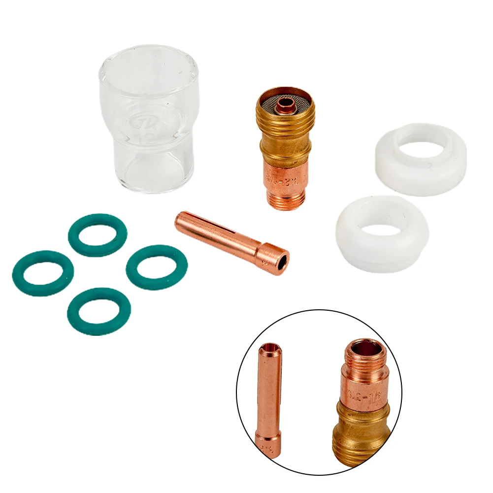 Газовая линза для Tig WP-17/18/26 новый комплект TIG Stubby сварочный набор из 9 предметов, долговечная фотография, заменяет последнюю версию
Газовая линза для Tig WP-17/18/26 новый комплект TIG Stubby сварочный набор из 9 предметов, долговечная фотография, заменяет последнюю версию