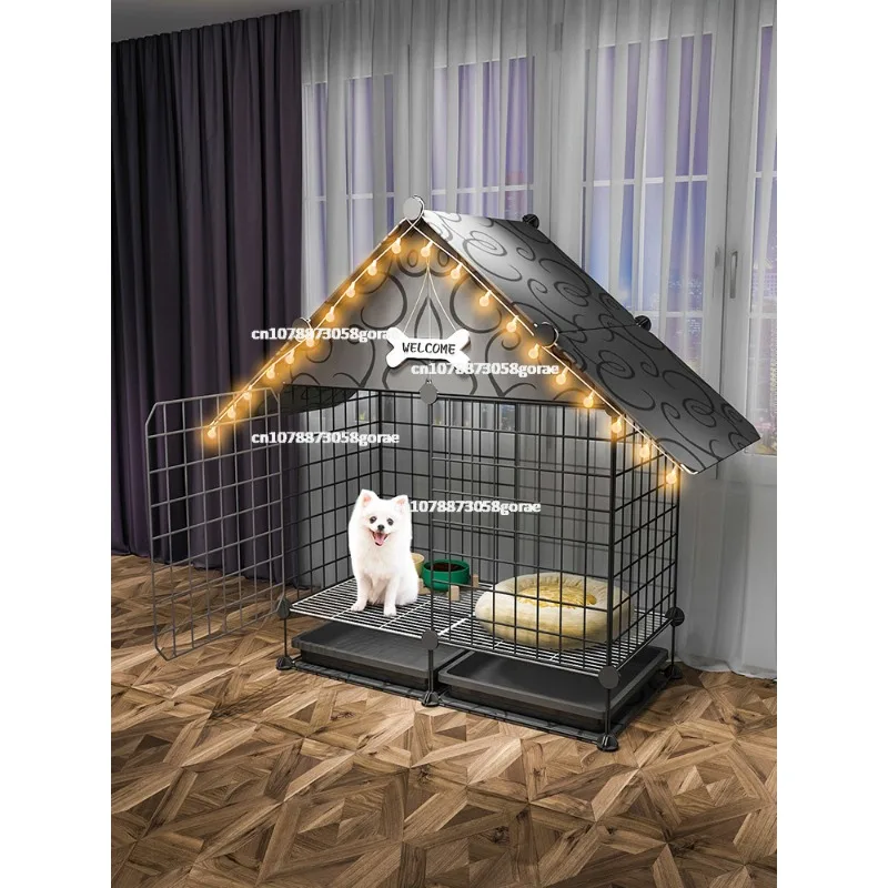 Собачья клетка для маленьких и средних собак, вилла с разделением туалета, собачья будка bomeitedi, забор для домашних животных, дом для помещений
Собачья клетка для маленьких и средних собак, вилла с разделением туалета, собачья будка bomeitedi, забор для домашних животных, дом для помещений