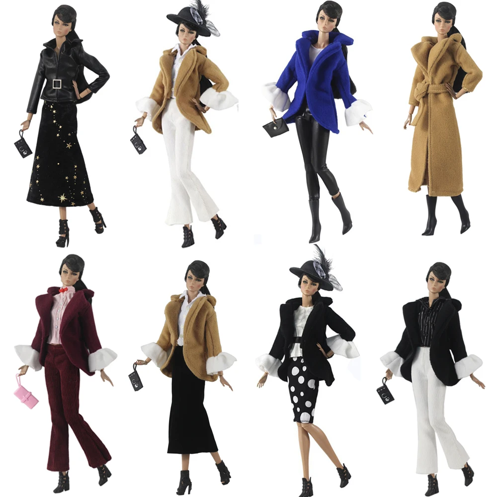 1 Set Fashion Modern Dress Coat Trouser Bag Hat Elegant Skirt Daily Party Wear Clothes for Barbie Doll Accessories Toy JJ
1 Set Fashion Modern Dress Coat Trouser Bag Hat Elegant Skirt Daily Party Wear Clothes for Barbie Doll Accessories Toy JJ