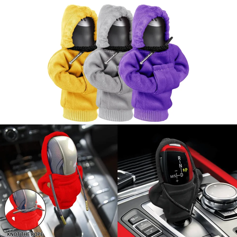 Fashion Car Shift Knob Cover Hoodie Sweatshirt Gear Handle Gear Lever Decorative Cover Manual Automatic Car Interior Accessories
Fashion Car Shift Knob Cover Hoodie Sweatshirt Gear Handle Gear Lever Decorative Cover Manual Automatic Car Interior Accessories