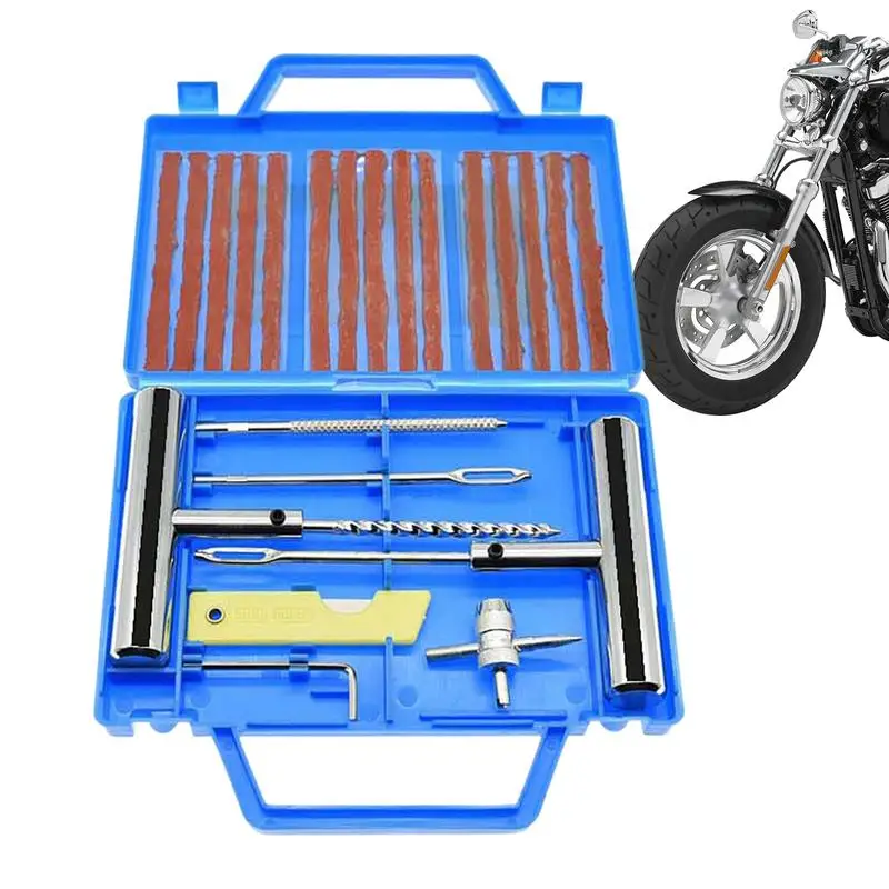 

Tire Plug Repair Kit 23Pcs Tire Puncture Repair Set Universal Tire Repair Tools To Fix Punctures And Plug Flats Patch Kit For