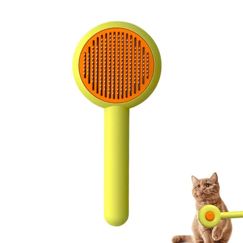 Cat Brush for Shedding Self-cleaning Pet Comb with Button 140 degree curved steel needles Professional Brush for Pet Hair Remove
Cat Brush for Shedding Self-cleaning Pet Comb with Button 140 degree curved steel needles Professional Brush for Pet Hair Remove