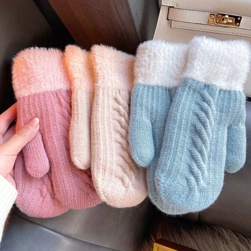 Plush Thick Velvet Solid Driving Glove Fashion Women Winter Wool Cashmere Knit Warm Full Finger Mitten
Plush Thick Velvet Solid Driving Glove Fashion Women Winter Wool Cashmere Knit Warm Full Finger Mitten