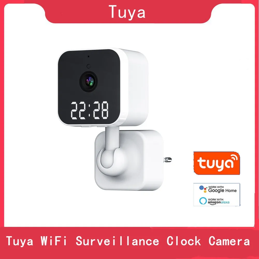 Tuya WiFi Surveillance Camera Home Clock Plug Digital Camera Graffiti Smart HD Wireless Camera Vlogging Camera Action Camera
Tuya WiFi Surveillance Camera Home Clock Plug Digital Camera Graffiti Smart HD Wireless Camera Vlogging Camera Action Camera
