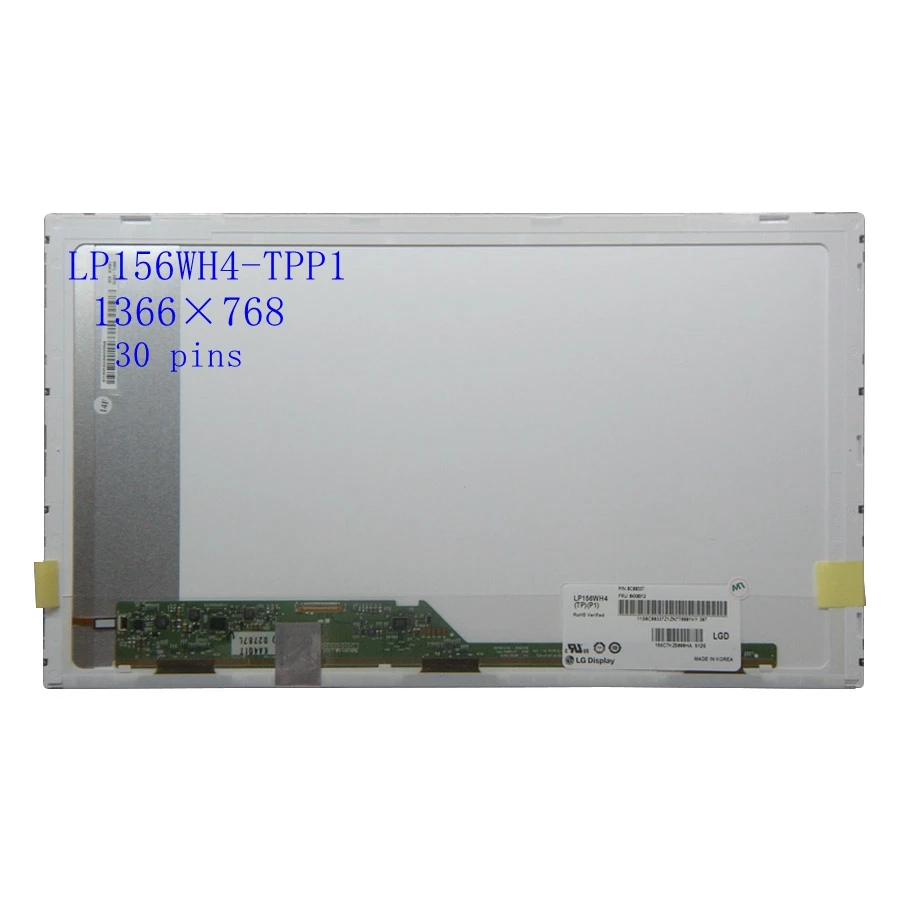 Led Lcd screen display matrix LP156WH4-TPP1fit B156XTN02.6 N156BGE-E11/E21 LTN156AT08 HD 1366*768 EDP 30 PIN
Led Lcd screen display matrix LP156WH4-TPP1fit B156XTN02.6 N156BGE-E11/E21 LTN156AT08 HD 1366*768 EDP 30 PIN