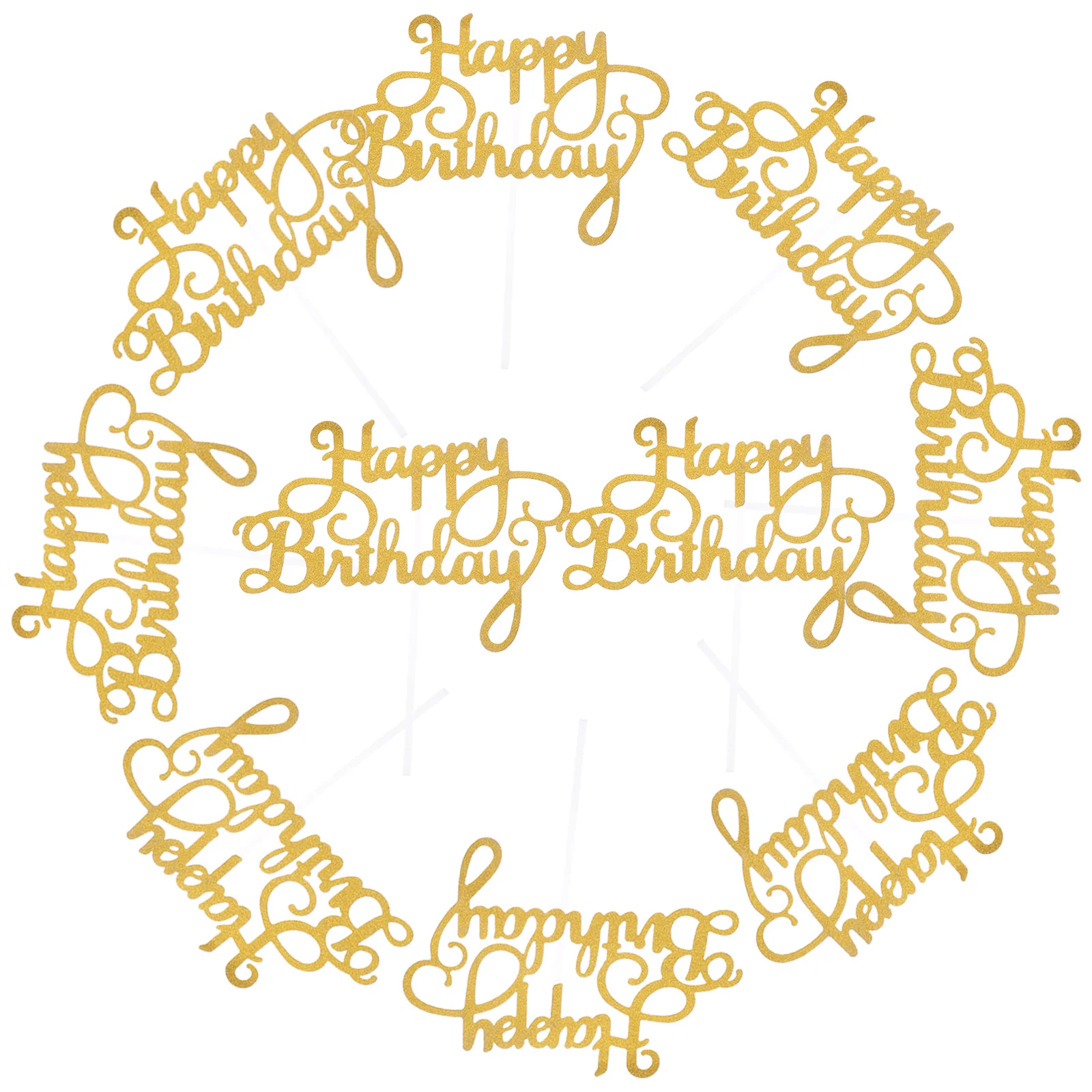 10pcs Birthday Cake Topper Paper Cupcake Picks Decor Happy Birthday Cake Topper Decor
10pcs Birthday Cake Topper Paper Cupcake Picks Decor Happy Birthday Cake Topper Decor