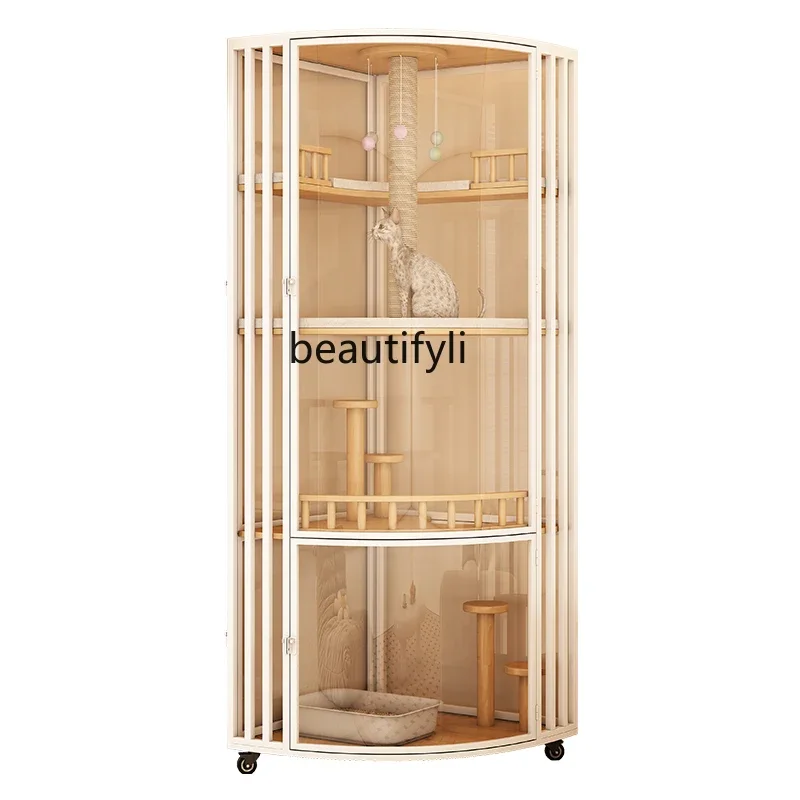 Fan-Shaped Corner Triangle Cat Villa Cat Cage Cattery Cat House Household Cat House Small Apartment Movable furniture
Fan-Shaped Corner Triangle Cat Villa Cat Cage Cattery Cat House Household Cat House Small Apartment Movable furniture