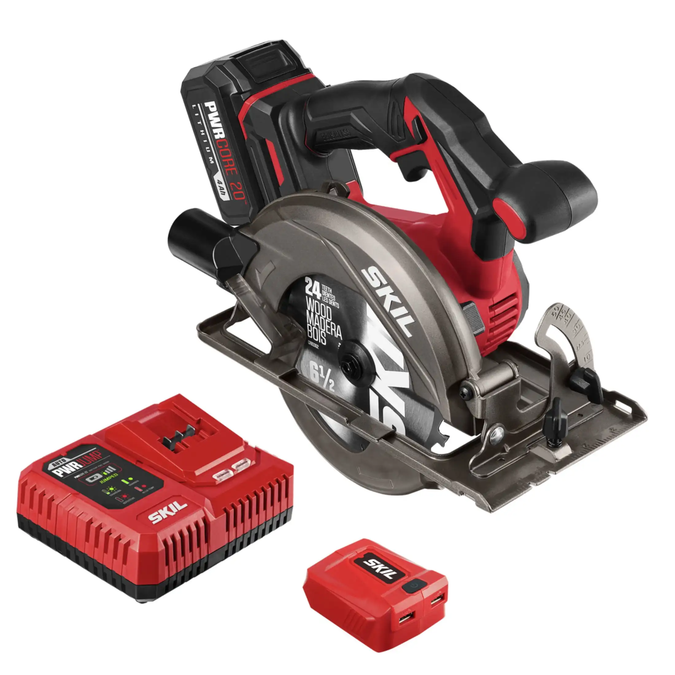 SKIL PWR CORE 20™Бесщеточный комплект циркулярной пилы 20 в 6,5 с литиевой батареей 4,0 Ач и прыжком PWR™Зарядное устройство
SKIL PWR CORE 20™Бесщеточный комплект циркулярной пилы 20 в 6,5 с литиевой батареей 4,0 Ач и прыжком PWR™Зарядное устройство