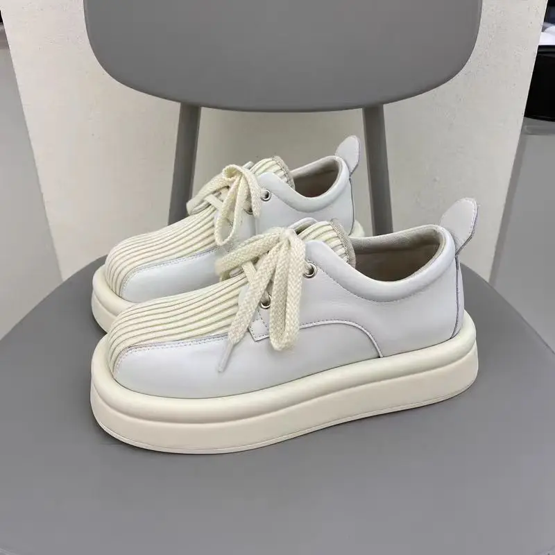 Vintage 2024 Thick-soled Women's Causal Shoes Designer Lace Up British Leather Shoes Fashion Square Toe Women Spring Shoes
Vintage 2024 Thick-soled Women's Causal Shoes Designer Lace Up British Leather Shoes Fashion Square Toe Women Spring Shoes