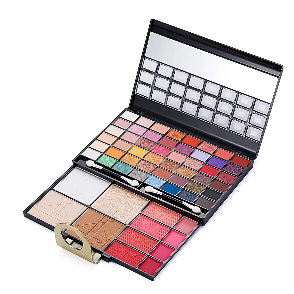 

60 color makeup plate eye shadow face repair powder blusher glitter gift set full face makeup plate set for stage performance