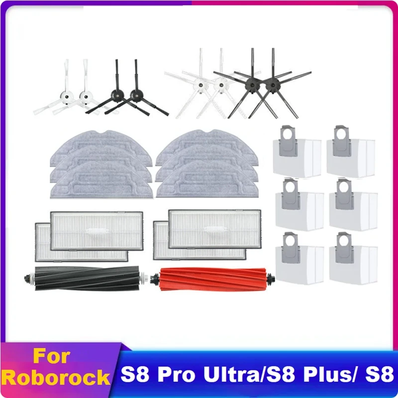 Запчасти для робота-пылесоса Roborock S8 S8 Pro Ultra S8 +, насадки с основными боковыми щетками для швабры, Фильтры HEPA, мешки для пыли, аксессуары
Запчасти для робота-пылесоса Roborock S8 S8 Pro Ultra S8 +, насадки с основными боковыми щетками для швабры, Фильтры HEPA, мешки для пыли, аксессуары