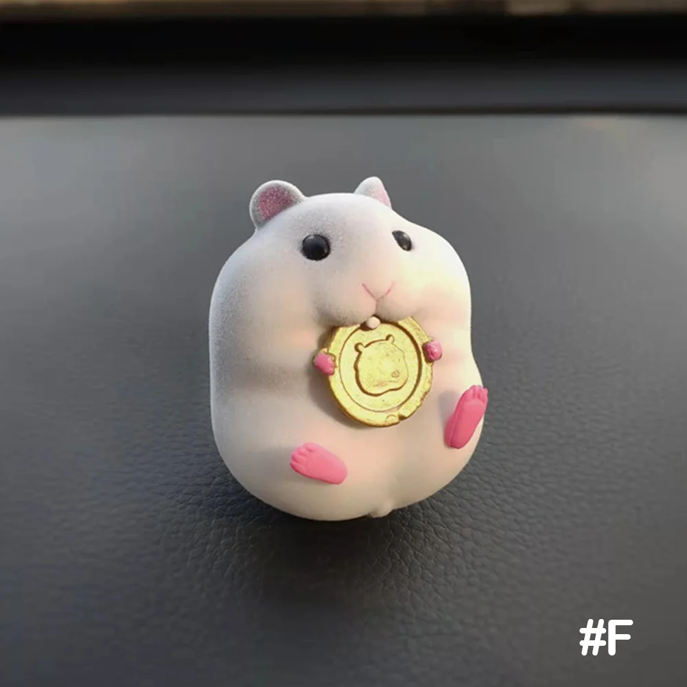 Cute Gourmet Hamster Figure Car Interior Decoration Cute Gourmet Hamster Figure Car Interior Decoration