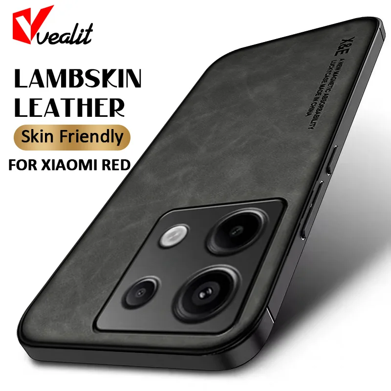 

Luxury Leather Silicone Phone Case For Xiaomi Redmi K70 K60 K50 Ultra K40 K30 K20 Pro K70E K60E 10C 12C 12 5G 13C Magnetic Cover
