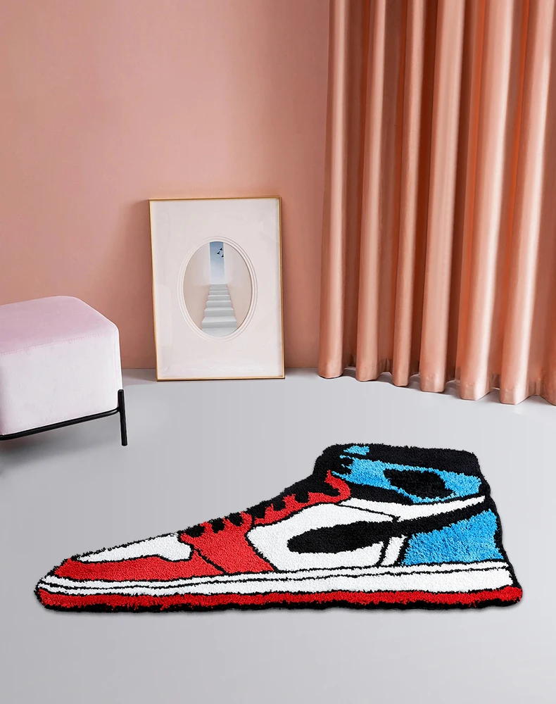 Irregular Basketball Shoes Area Rug Funky Red Sneaker Shaped Rug for Living Room Bedroom Fluffy Bathroom Carpet Floor Mat
Irregular Basketball Shoes Area Rug Funky Red Sneaker Shaped Rug for Living Room Bedroom Fluffy Bathroom Carpet Floor Mat