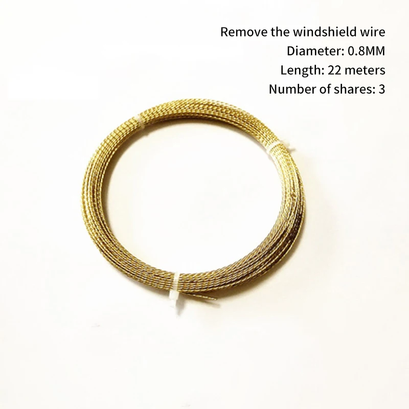 0.8mm 22M Car Windshield Window Removal Wire Rope Universal Windshield Cut Line Glass Removal Tool
0.8mm 22M Car Windshield Window Removal Wire Rope Universal Windshield Cut Line Glass Removal Tool