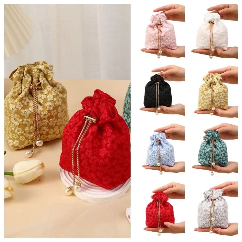 Chain Flower Drawstring Bag Ins Korean Style Pearl Festive Sugar Bag Wedding Candy Bag Bucket Bag Gift Packing Bag Female/Girls
Chain Flower Drawstring Bag Ins Korean Style Pearl Festive Sugar Bag Wedding Candy Bag Bucket Bag Gift Packing Bag Female/Girls