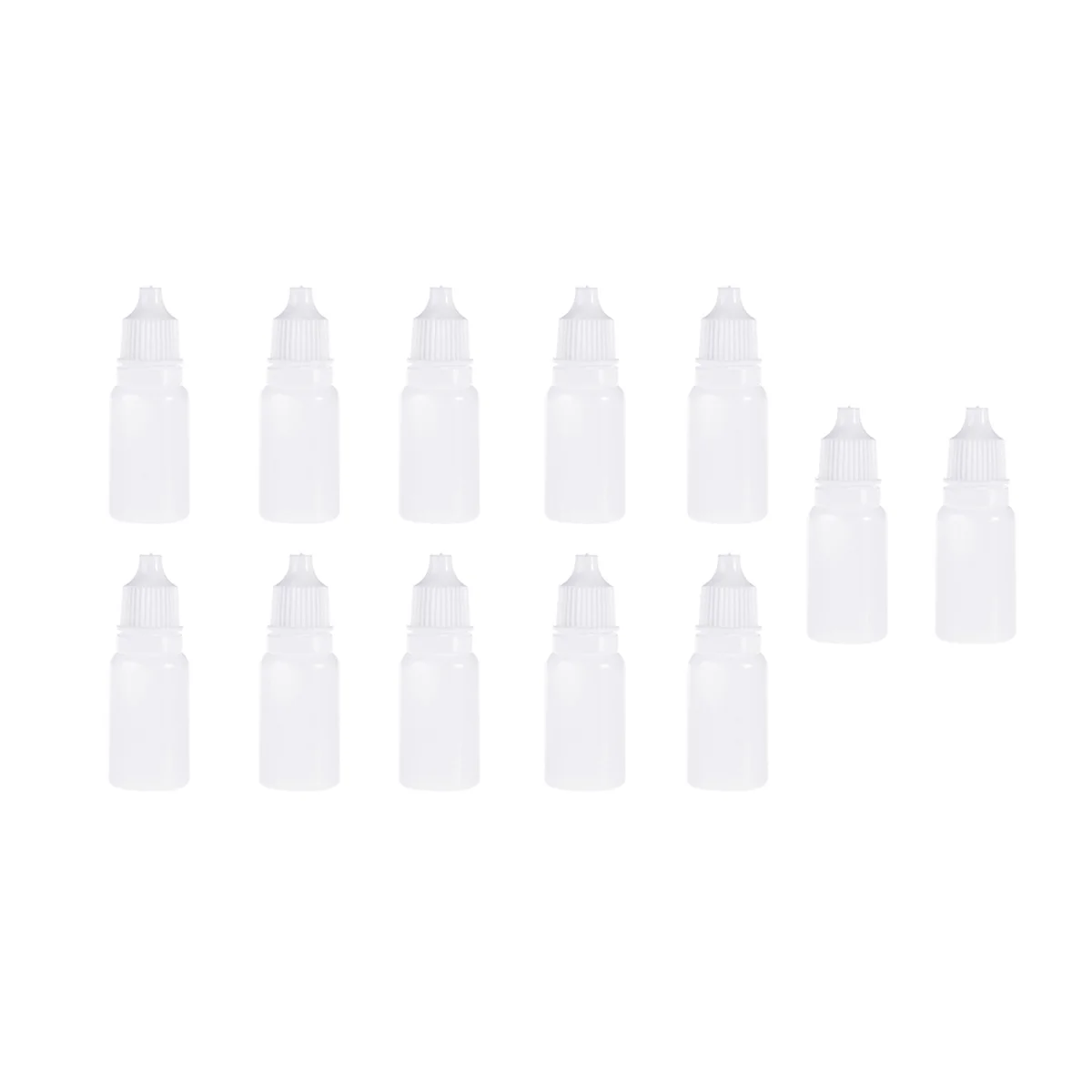 

12Pcs Squeezable Dropper Bottles 10ml Empty Eye Dropper Sample Essential Oil Container Makeup Vial