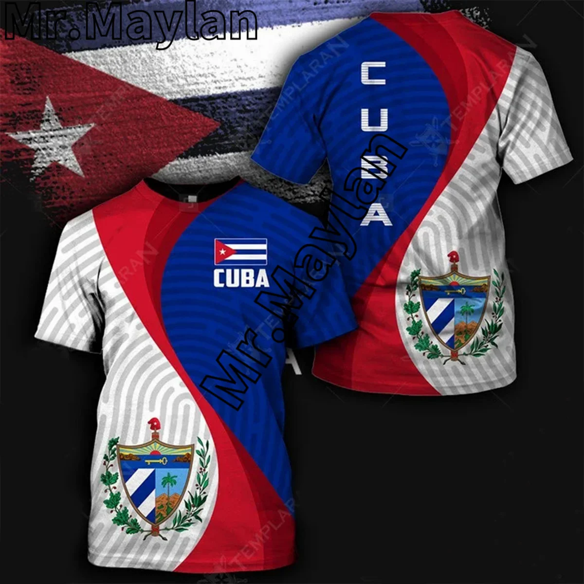 Футболка Мужская/женская с 3D-принтом, модная рубашка с коротким рукавом, с принтом флага Кубы, красного, синего и белого цветов, стильная уличная одежда, KJ011, на лето
Футболка Мужская/женская с 3D-принтом, модная рубашка с коротким рукавом, с принтом флага Кубы, красного, синего и белого цветов, стильная уличная одежда, KJ011, на лето