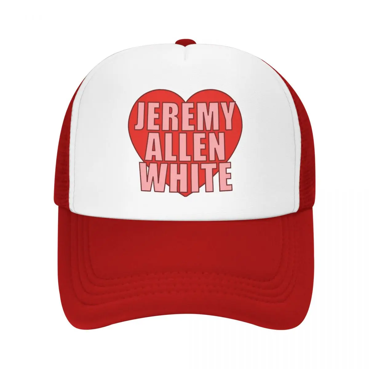 

Jeremy Allen White Heart Mesh Baseball Caps Men Women Popular Sun Caps Hats Adjustable Snapback Caps Dad Hat Summer Trucker Caps