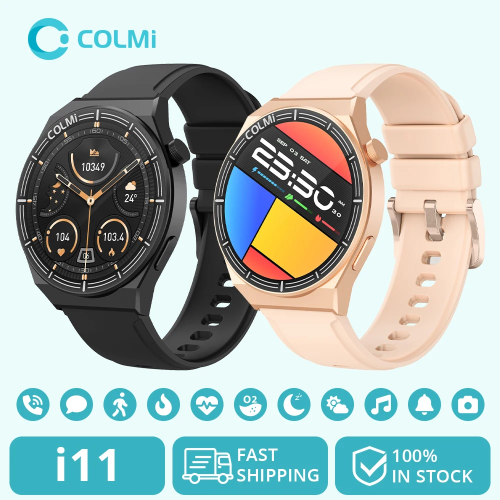 Мужские Смарт-часы COLMI i11 с дисплеем 1,4 дюйма, 100 спортивных режимов, 7 дней работы от аккумулятора, IP67, водонепроницаемые, Bluetooth, умные часы для женщин
Мужские Смарт-часы COLMI i11 с дисплеем 1,4 дюйма, 100 спортивных режимов, 7 дней работы от аккумулятора, IP67, водонепроницаемые, Bluetooth, умные часы для женщин