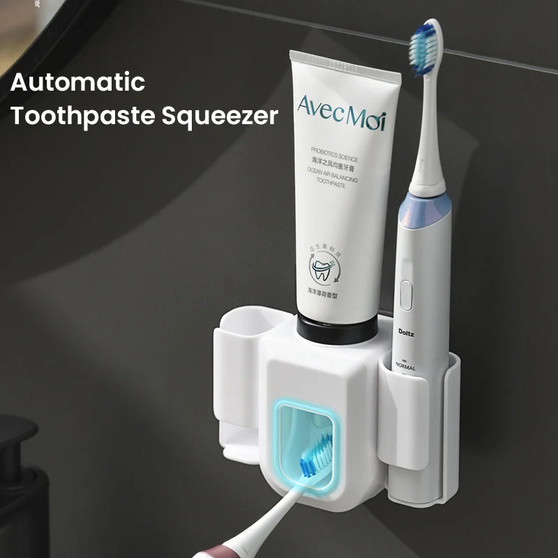 Toothpaste Dispenser Toothpaste Squeezer Electric Toothbrush Holder Double Hole Wall Toothbrush Organizer Bathroom Accessories
Toothpaste Dispenser Toothpaste Squeezer Electric Toothbrush Holder Double Hole Wall Toothbrush Organizer Bathroom Accessories