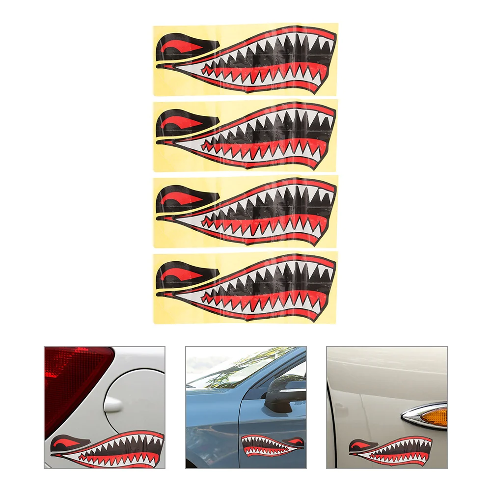 4pcs Boat Decal Shark Mouth Decal Boat Sticker Decoration Car Body Sticker Car Accessory
4pcs Boat Decal Shark Mouth Decal Boat Sticker Decoration Car Body Sticker Car Accessory