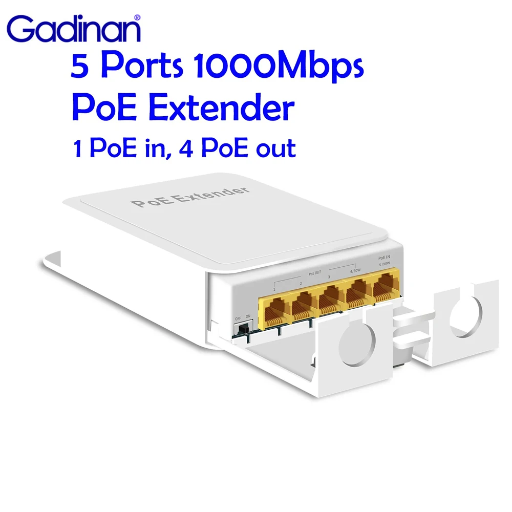 Удлинитель сетевой с 5 портами, 1000 Мбит/с
Удлинитель сетевой с 5 портами, 1000 Мбит/с
