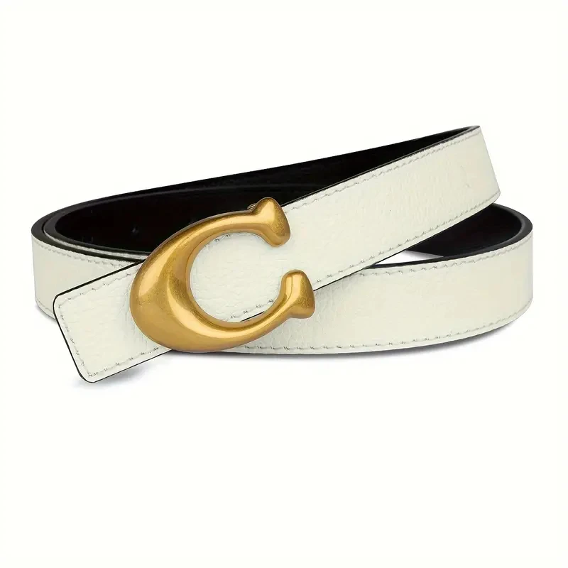 Stylish C Buckle Thin Belt Classic White Faux Lseather Waistband Casual Versatile Daily Commuter Pants Skirt Belt
Stylish C Buckle Thin Belt Classic White Faux Lseather Waistband Casual Versatile Daily Commuter Pants Skirt Belt