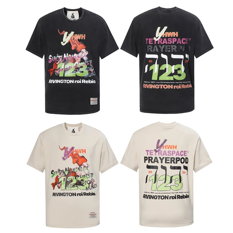 High Street Fashion Leisure Trend Men and Women Couples Same Short Sleeve 2024 New RRR123 Retro Washed Summer T-shirt
High Street Fashion Leisure Trend Men and Women Couples Same Short Sleeve 2024 New RRR123 Retro Washed Summer T-shirt