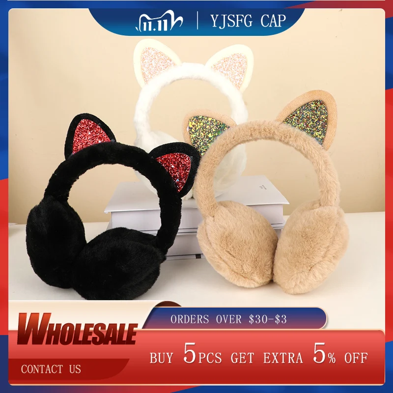 Lovely Cat Earmuffs Fluffy Earflap Headband Glitter Ears Plush Ear Warmer For Women Kid Winter Outdoor Cycling Ear Protector
Lovely Cat Earmuffs Fluffy Earflap Headband Glitter Ears Plush Ear Warmer For Women Kid Winter Outdoor Cycling Ear Protector
