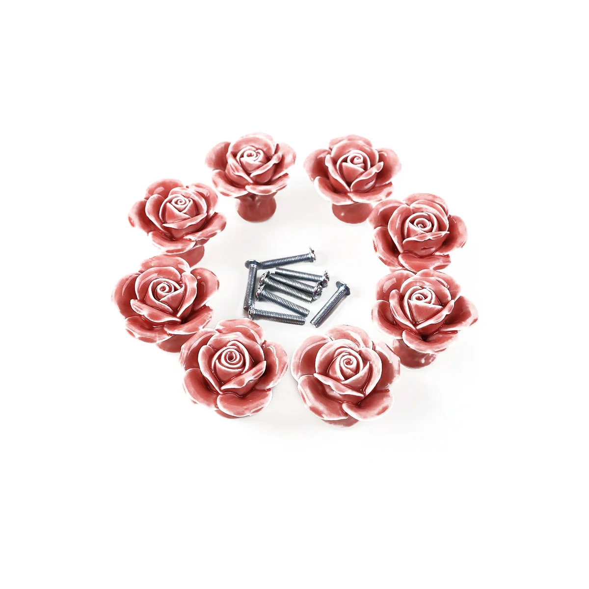 Rose Shaped Ceramic Kitchen Cupboard Handles Ceramic Furniture Handle Cabinet Drawer Knobs Door Knobs Pull Handles Pullers
Rose Shaped Ceramic Kitchen Cupboard Handles Ceramic Furniture Handle Cabinet Drawer Knobs Door Knobs Pull Handles Pullers