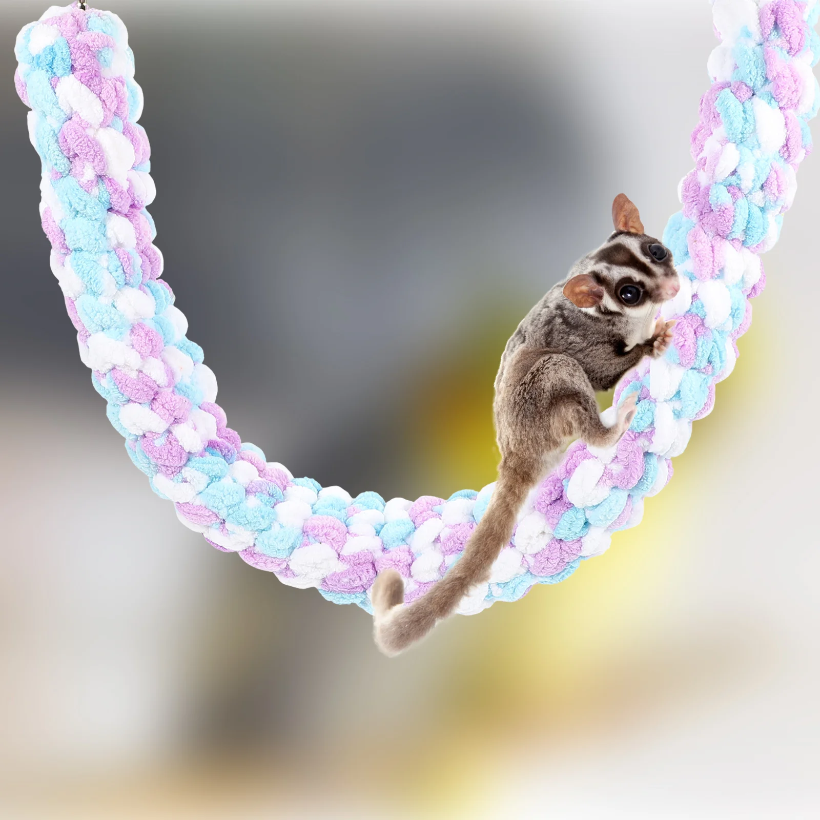 Sugar Glider Climbing Rope Toy for Hamster Small Pet Animal Cotton Lizard Guinea Pig Swing
Sugar Glider Climbing Rope Toy for Hamster Small Pet Animal Cotton Lizard Guinea Pig Swing