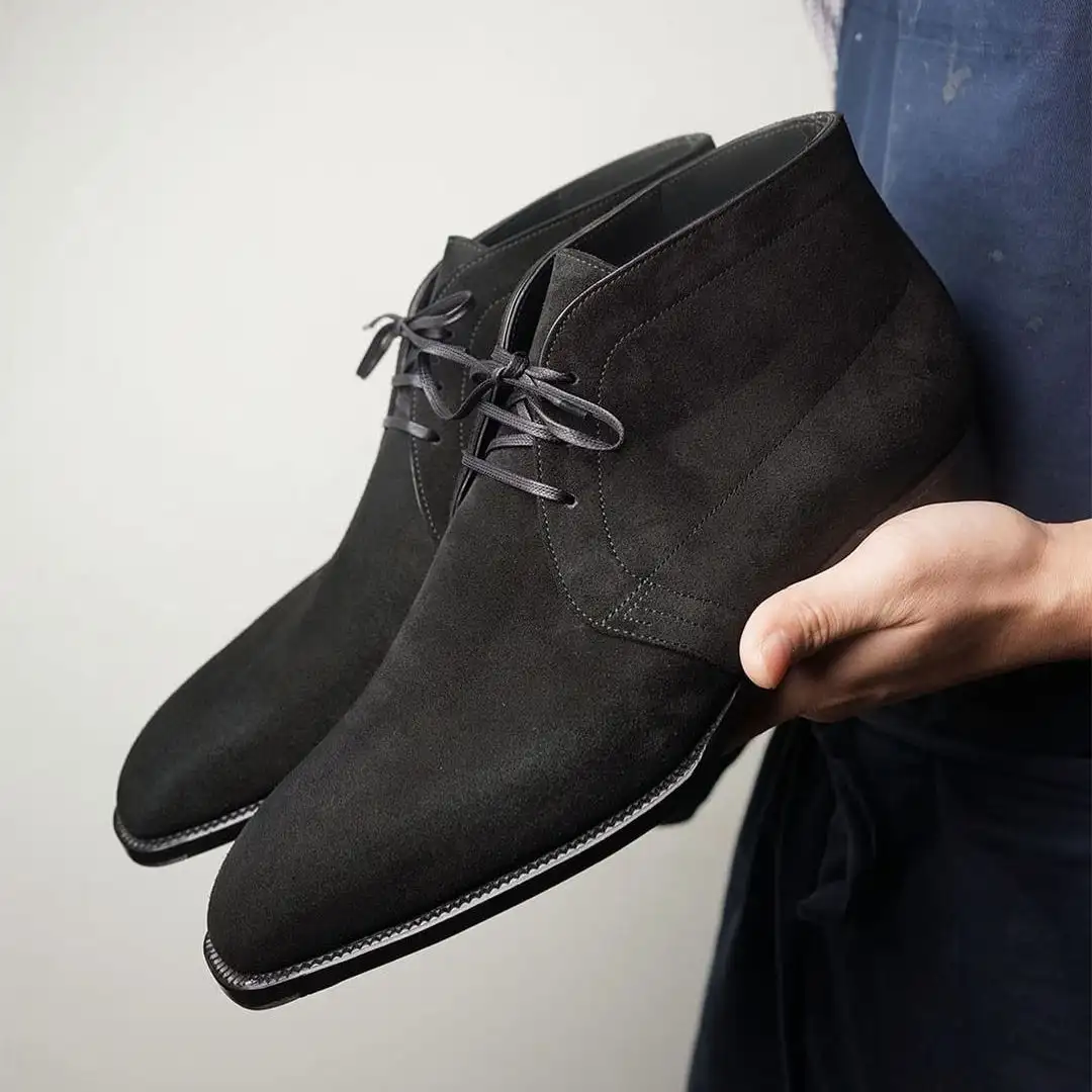 Suede Chukka Boots Low Heel Buckle Strap Fashion Versatile Casual Party Daily Dress Boots Men British Ankle Boots
Suede Chukka Boots Low Heel Buckle Strap Fashion Versatile Casual Party Daily Dress Boots Men British Ankle Boots
