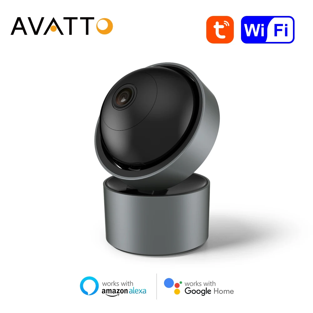 

Умная IP-камера AVATTO Tuya с Wi-Fi, 2 МП, Full HD, ИК, ночная версия, двухстороннее аудио, работает с Alexa Google Home