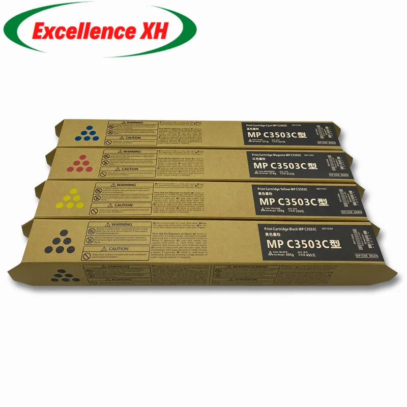 1pcs. BK500g CMYK400g MPC3503 Toner Cartridge For Ricoh Aficio MPC3003 C3004 C3503 C3504 MPC3004 Toner Powder Copier Supplies
1pcs. BK500g CMYK400g MPC3503 Toner Cartridge For Ricoh Aficio MPC3003 C3004 C3503 C3504 MPC3004 Toner Powder Copier Supplies