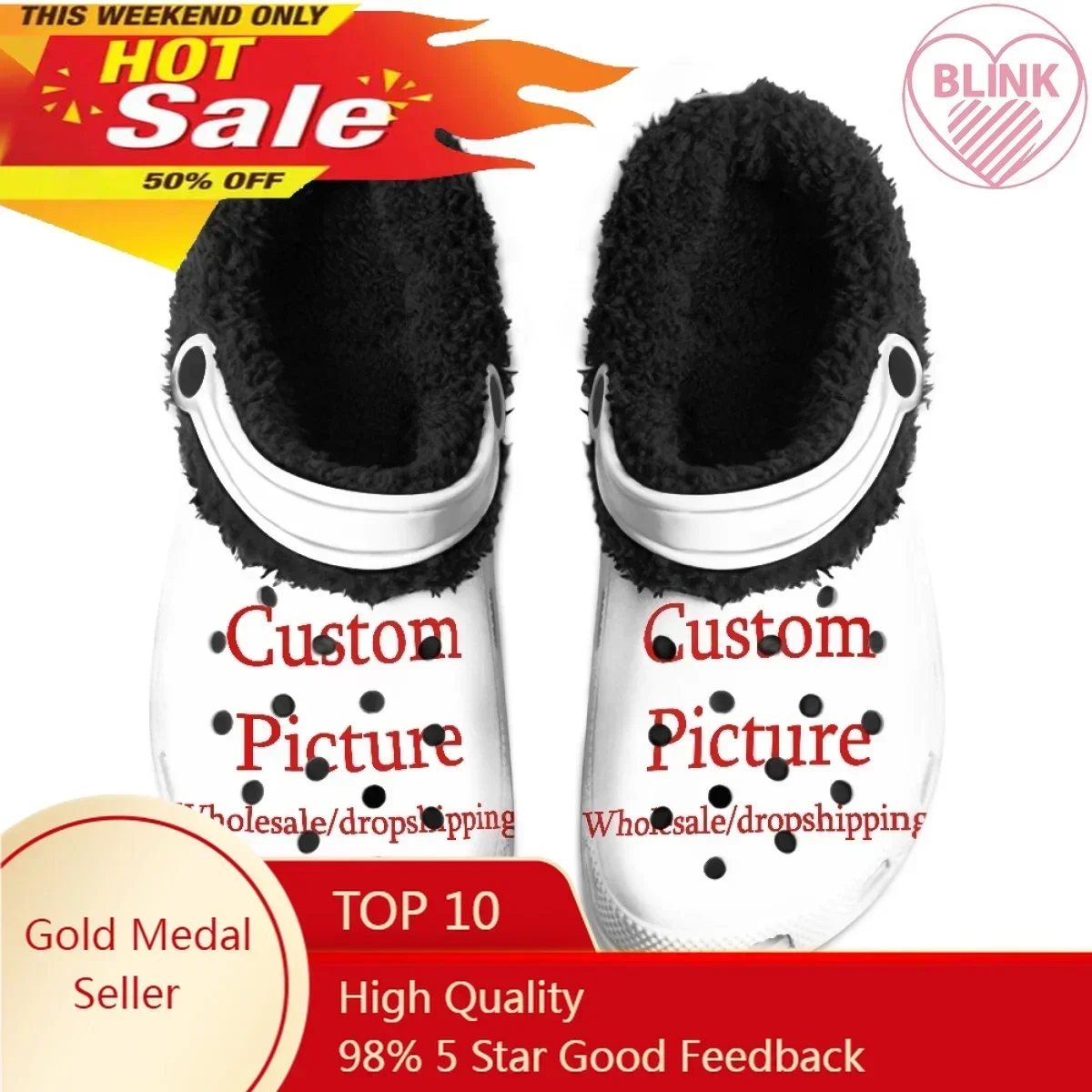 Cotton Fuzzy Slippers for Women Fashionable Warm Black White Soft Hole Shoes High Quality Round Toe Flats Spring Autumn Winter
Cotton Fuzzy Slippers for Women Fashionable Warm Black White Soft Hole Shoes High Quality Round Toe Flats Spring Autumn Winter