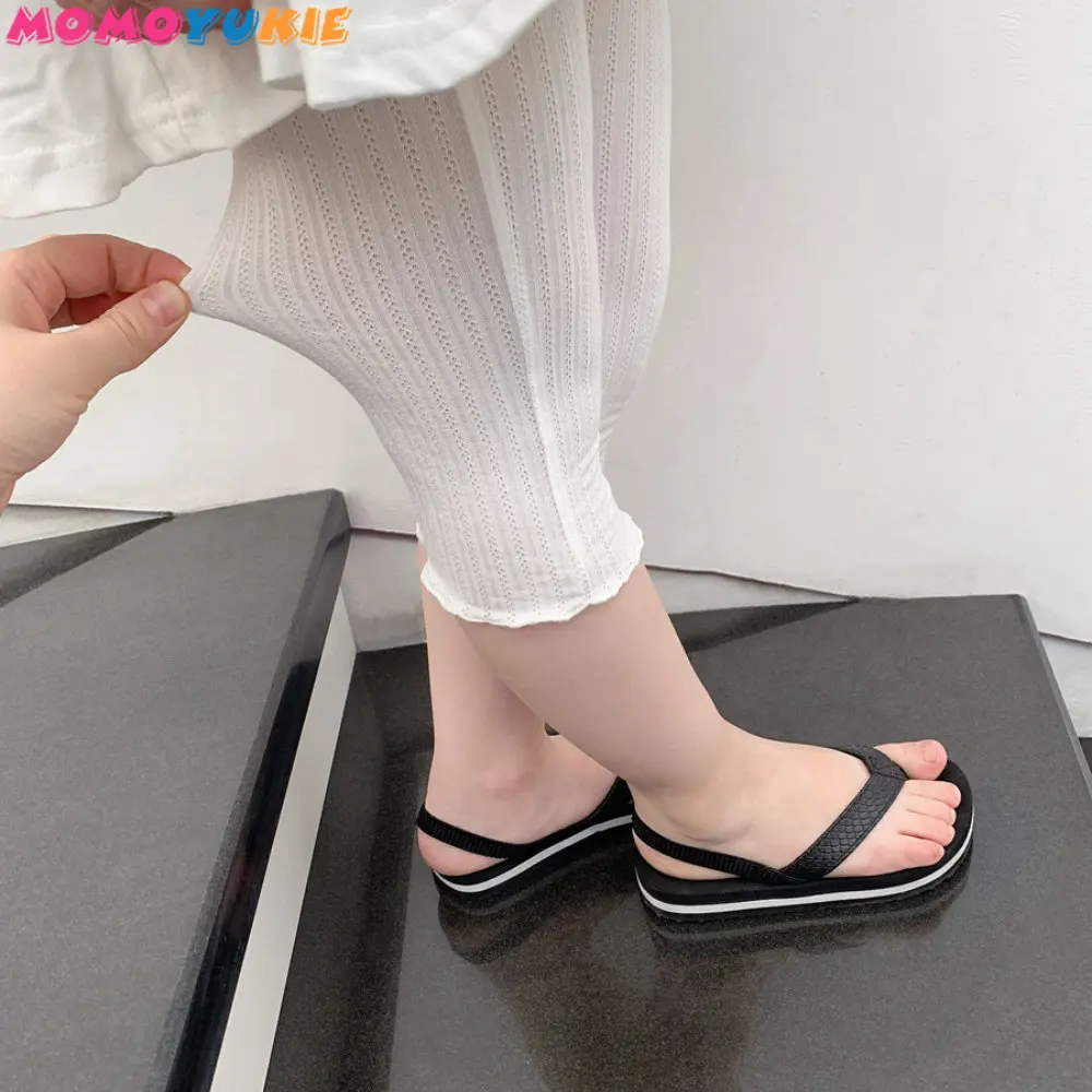 Summer Cotton Casual Slim Elastic Ribbed Pants Kid Leggings Childrens Thin Breathable Calf-length Hollow Lace Girls Pants Infant
Summer Cotton Casual Slim Elastic Ribbed Pants Kid Leggings Childrens Thin Breathable Calf-length Hollow Lace Girls Pants Infant