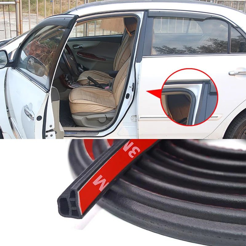 

Anti-Collision Car Door Rubber Sealing Strips Trunk Sound Insulation Fillers Sealants Weatherstrip For MG 4 CHERY OMODA BYD BMW