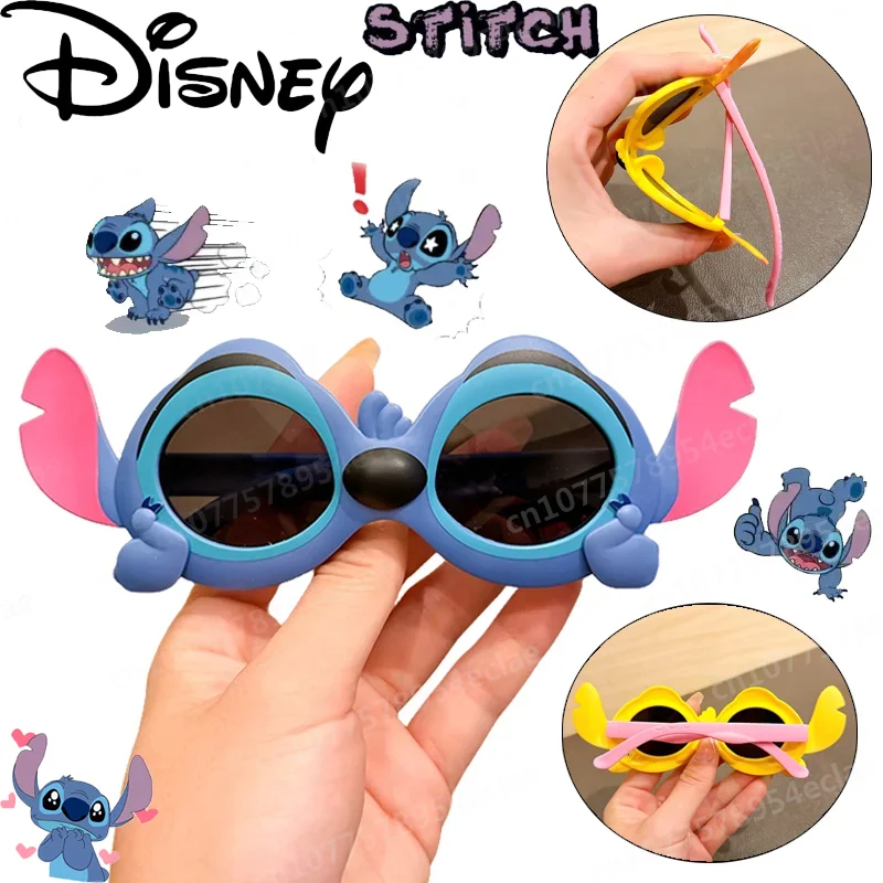 

Disney Stitch Polarized Sunglasses Kids Kawaii Anime Silicone Sun Glasses Fashion Boys Girls Shades Eyewear Travel Spectacles