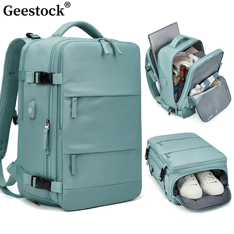 Geestock Multi-Function Women Travel Backpack Large Capacity Suitcase USB Charging Schoolbag Short Distance Luggage Bag Mochila
Geestock Multi-Function Women Travel Backpack Large Capacity Suitcase USB Charging Schoolbag Short Distance Luggage Bag Mochila