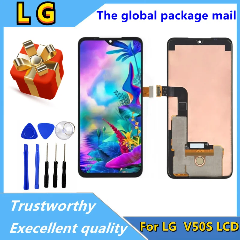 

100% Test AMOLED LCD Screen For LG G8X G V50S ThinQ LCD Display With Frame Touch Screen Digitizer LG G8X G V50S Thin Replacement