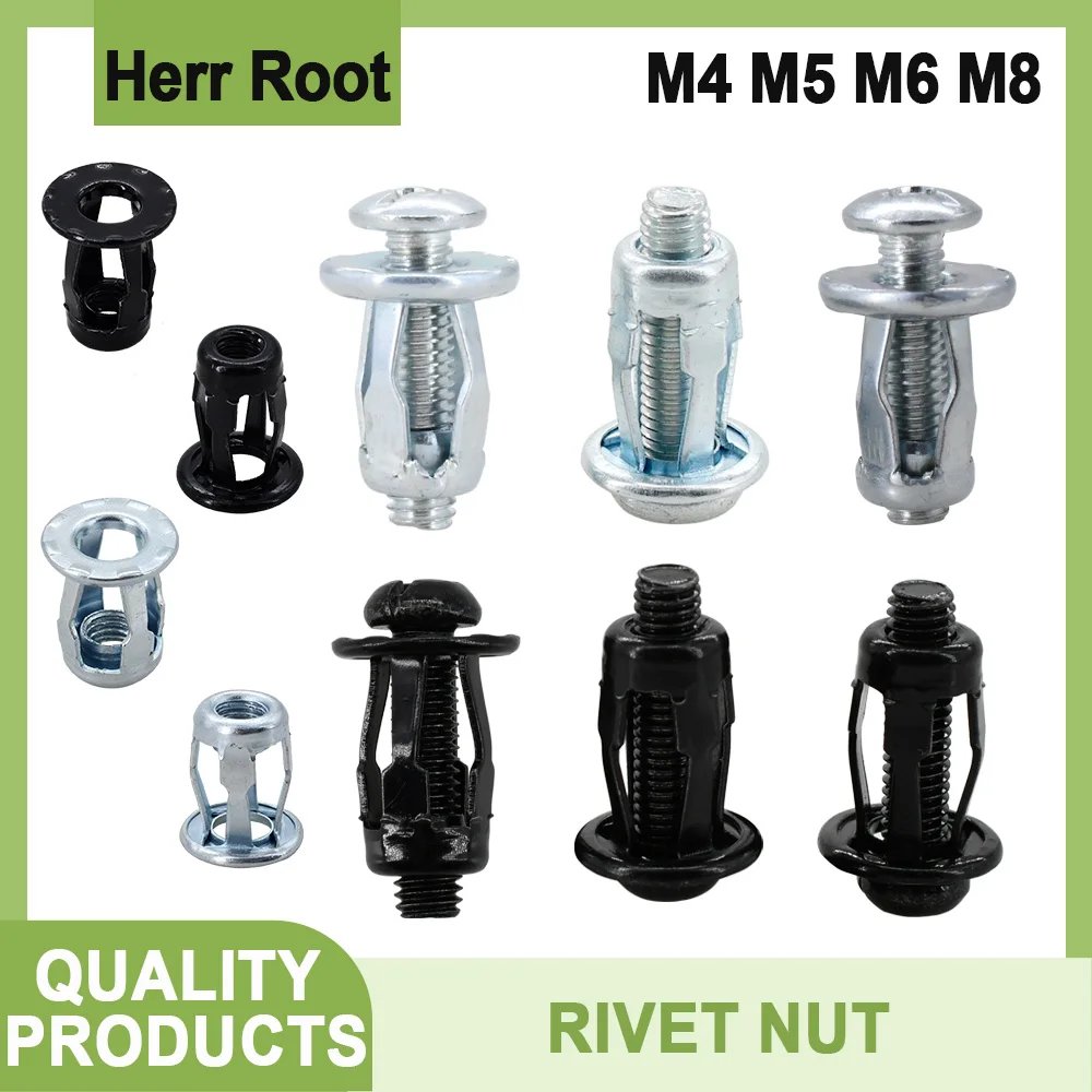Petal Shape Rivet Nut Metal Expansion Screw Nut Molly Jack Nut M4 M5 M6 M8 License Plate Fix Panel Clamp Lock Rivetnut Screw Set
Petal Shape Rivet Nut Metal Expansion Screw Nut Molly Jack Nut M4 M5 M6 M8 License Plate Fix Panel Clamp Lock Rivetnut Screw Set