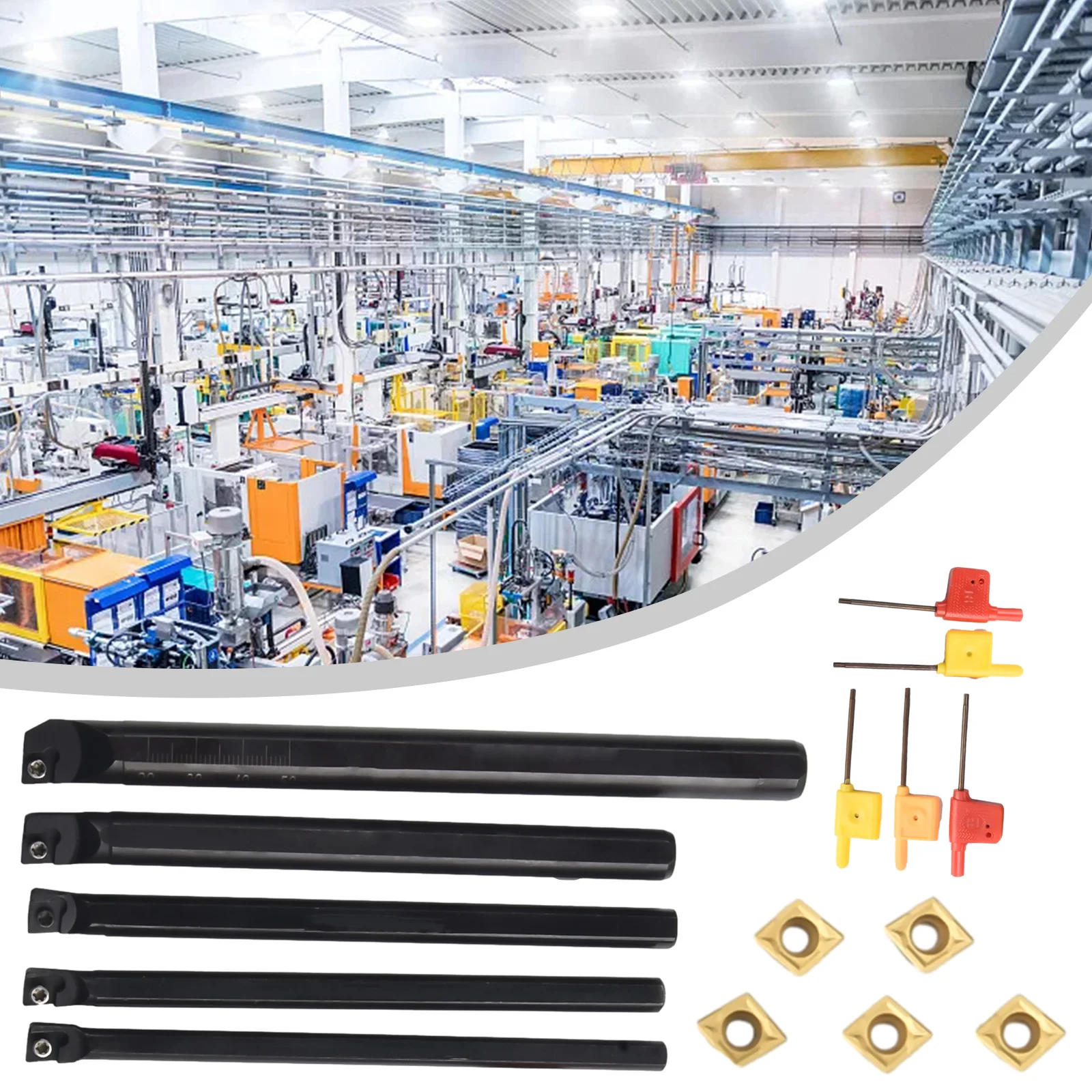Carbide Turning Tool Boring Bar Metal Milling S06-10K Accessories SCLCR06 Part S12M-SCLCR06 Hole Holder Wrench
Carbide Turning Tool Boring Bar Metal Milling S06-10K Accessories SCLCR06 Part S12M-SCLCR06 Hole Holder Wrench