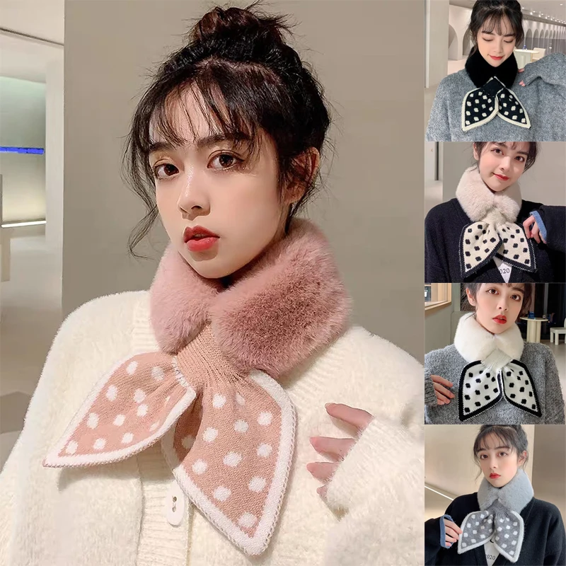 Women Streetwear Bib Dot Collar Versatile Girl Scarf Neck Warmer Plush Cute Fashion Outdoor Winter Sweet Neckerchief
Women Streetwear Bib Dot Collar Versatile Girl Scarf Neck Warmer Plush Cute Fashion Outdoor Winter Sweet Neckerchief