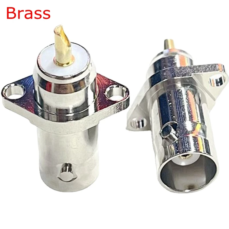 1PCS Q9 BNC Female Jack with 2Hole Rhombic Flange Connector BNC Female Rhonbic Solder Chassis Panel Mount Socket Brass Copper
1PCS Q9 BNC Female Jack with 2Hole Rhombic Flange Connector BNC Female Rhonbic Solder Chassis Panel Mount Socket Brass Copper